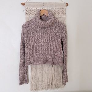 Free People Marled Ribbed Turtleneck